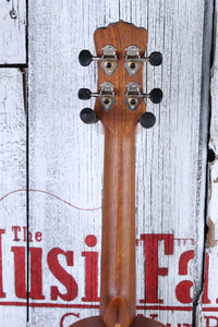 Luna Vintage Mahogany Concert Acoustic Electric Ukulele Satin Natural UKE VMC EL