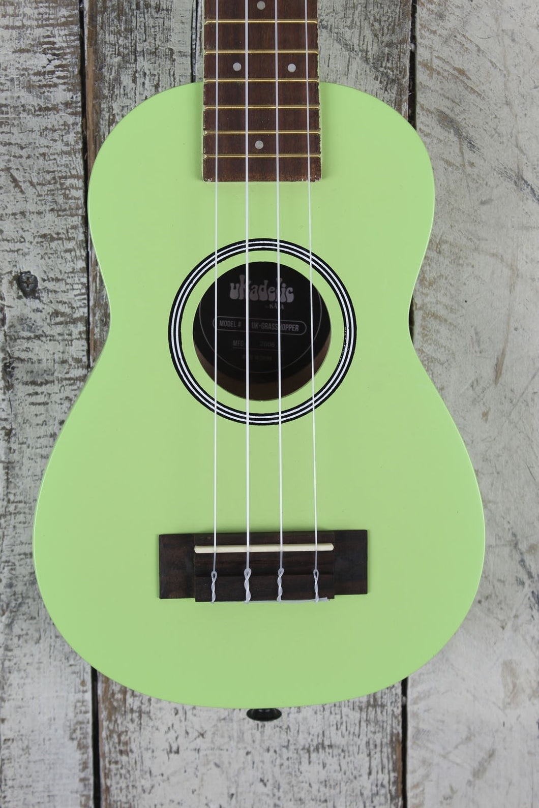 Kala Ukadelic Grasshopper Soprano Ukulele All Wood Uke UK-GRASSHOPPER w Tote Bag