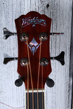 Load image into Gallery viewer, Washburn AB5 4 String Cutaway Acoustic Electric Bass Guitar Natural with Gig Bag