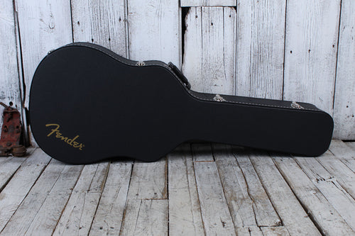 Fender Flat-Top Dreadnought Acoustic Guitar Hardshell Case Black