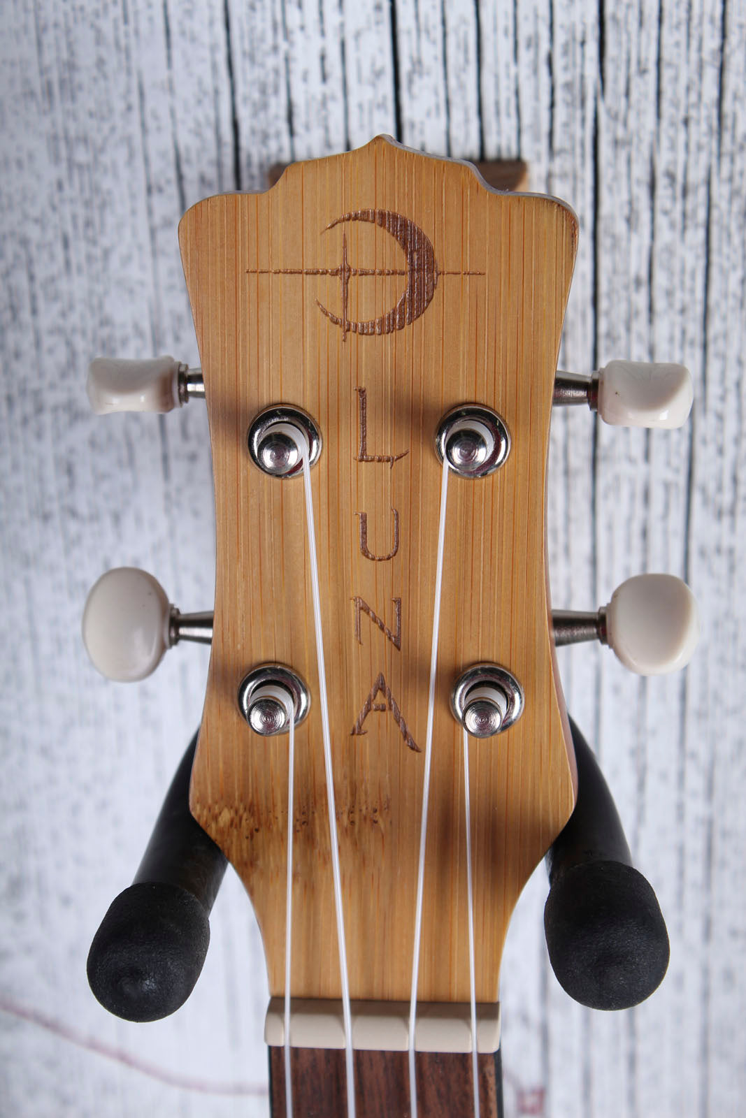 Luna Bamboo Soprano Ukulele Satin Natural Finish UKE BAMBOO S with Gig Bag