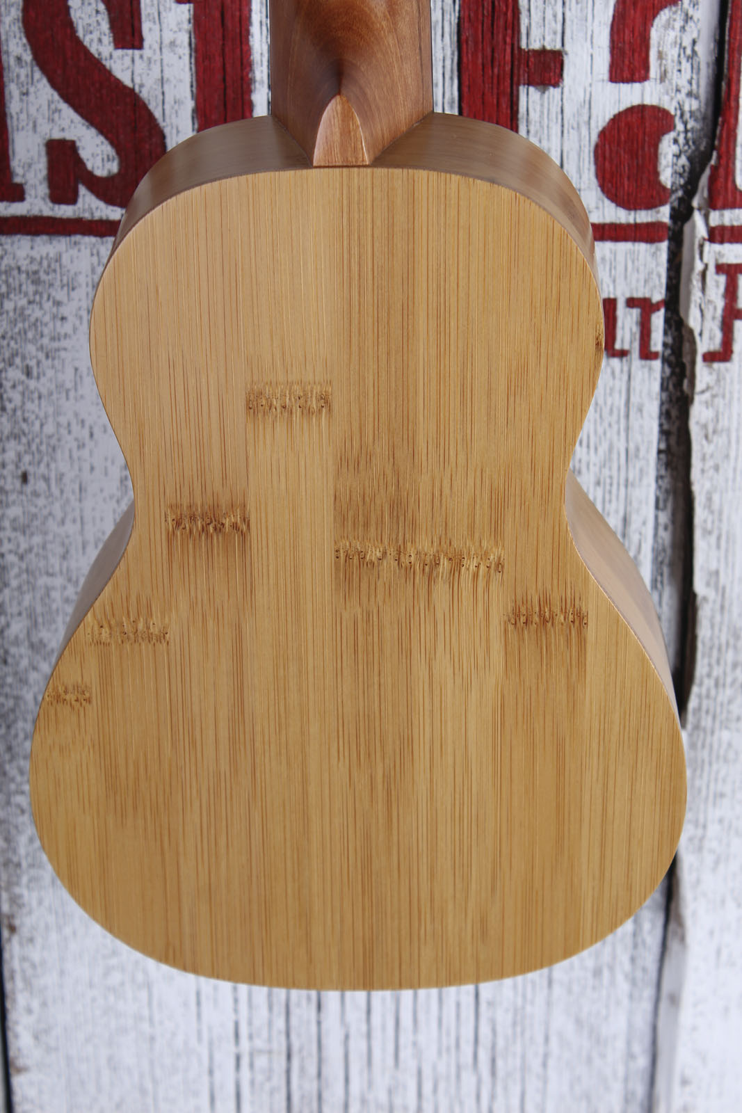 Luna Bamboo Soprano Ukulele Satin Natural Finish UKE BAMBOO S with Gig Bag