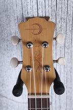 Luna Bamboo Concert Ukulele Walnut FB Satin Natural UKE BAMBOO C with Gig Bag