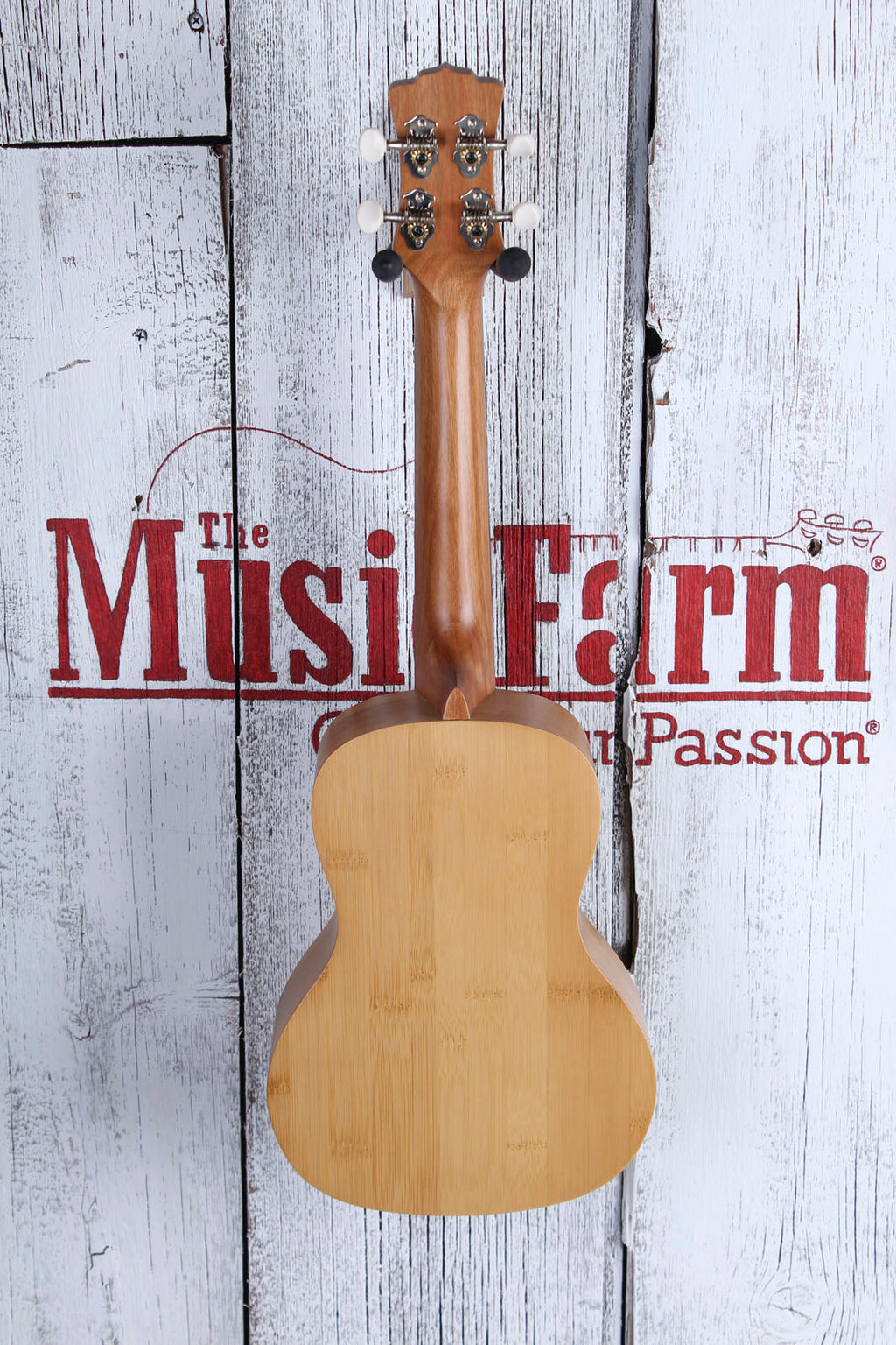 Luna Bamboo Concert Ukulele Walnut FB Satin Natural UKE BAMBOO C with Gig Bag