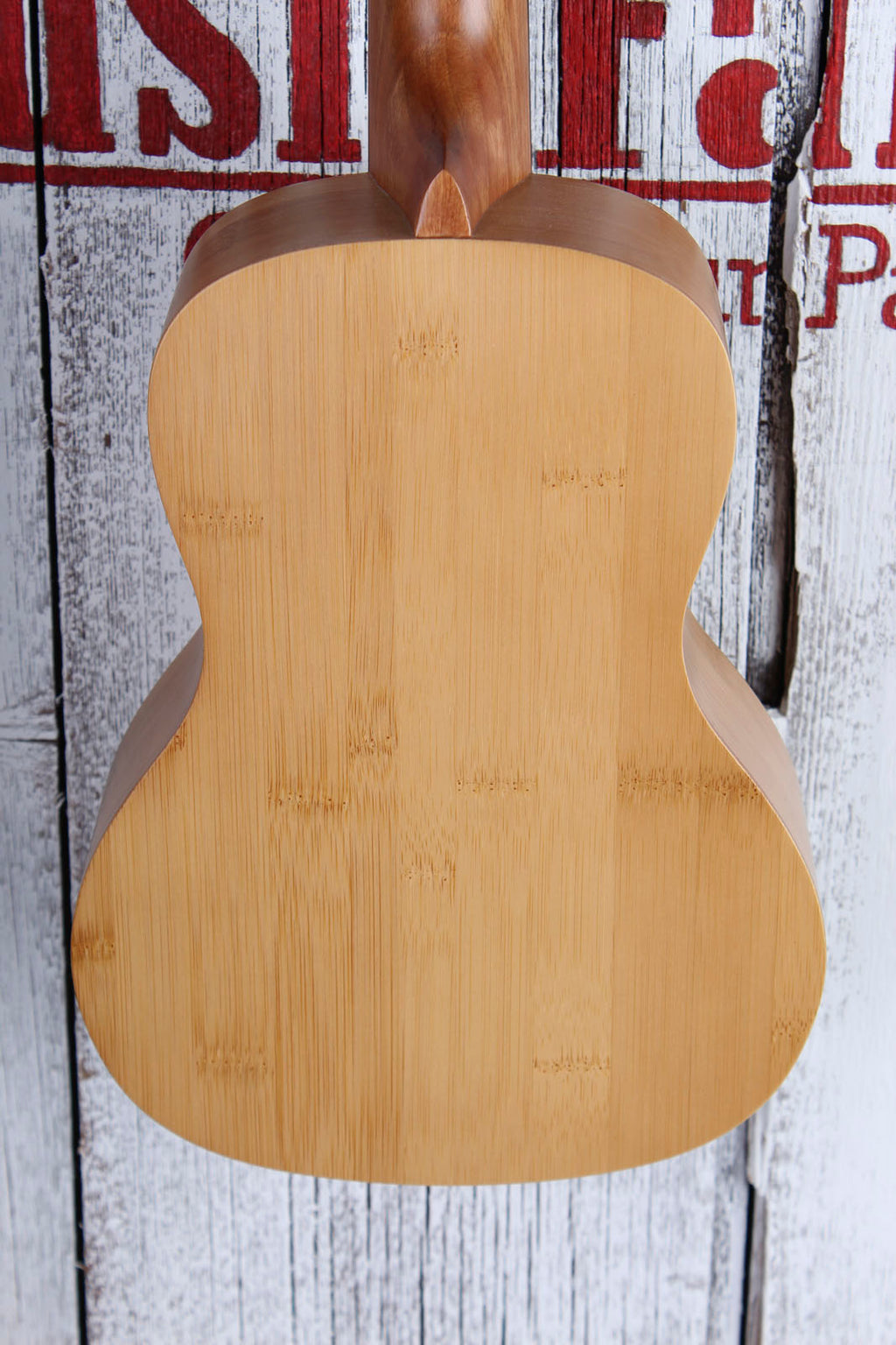 Luna Bamboo Concert Ukulele Walnut FB Satin Natural UKE BAMBOO C with Gig Bag