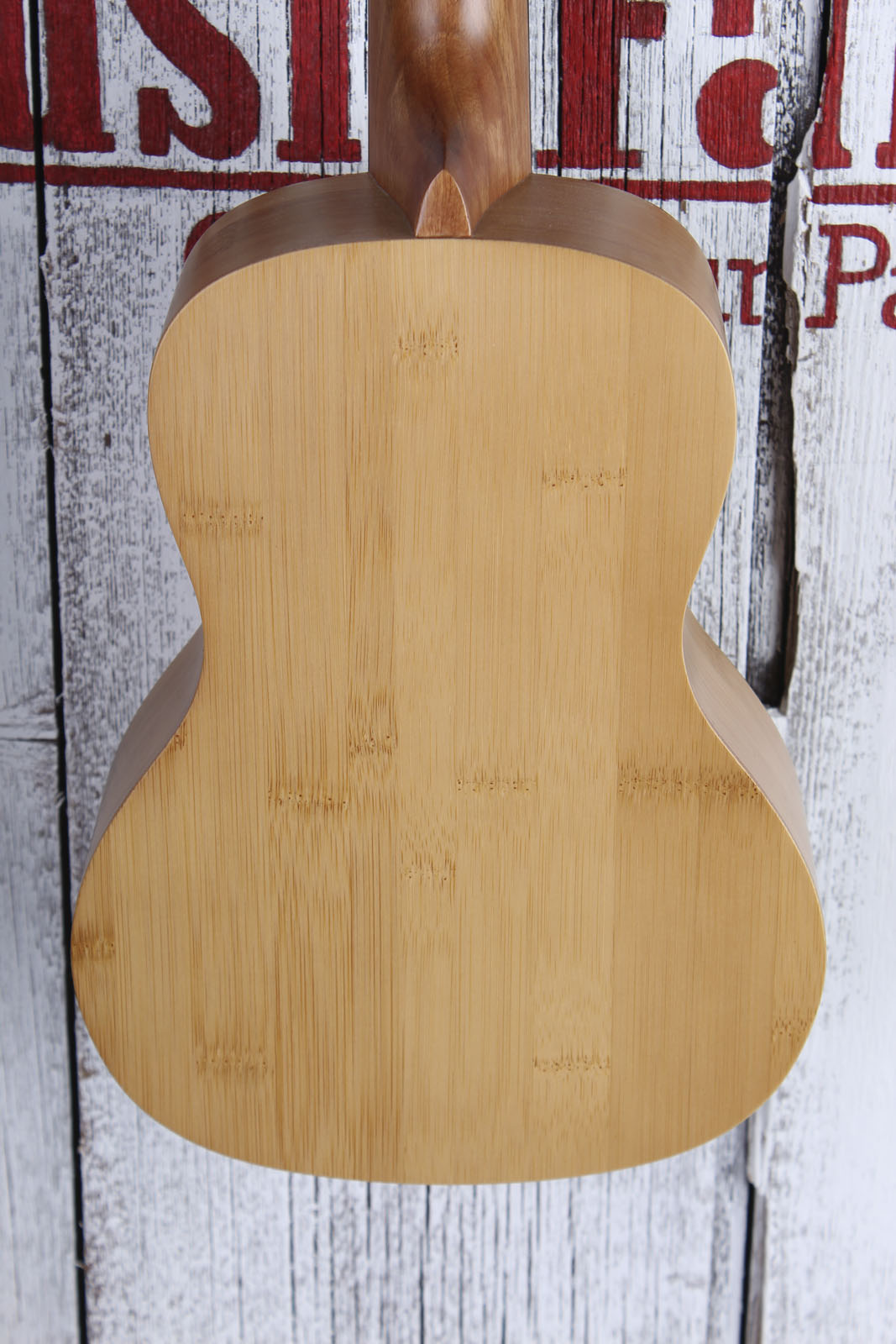 Luna Bamboo Concert Ukulele Walnut FB Satin Natural UKE BAMBOO C with Gig Bag