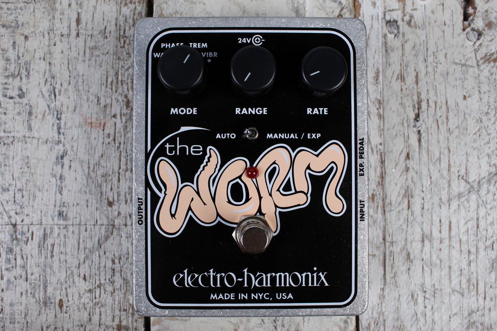 Electro-Harmonix The Worm Wah Phaser Vibrato Tremolo Guitar Multi-Effects Pedal