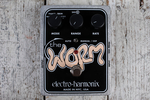 Electro-Harmonix The Worm Wah Phaser Vibrato Tremolo Guitar Multi-Effects Pedal