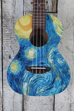 Load image into Gallery viewer, Luna Uke Starry Night Tenor Ukulele Starry Night Graphic UKE STR T with Gig Bag