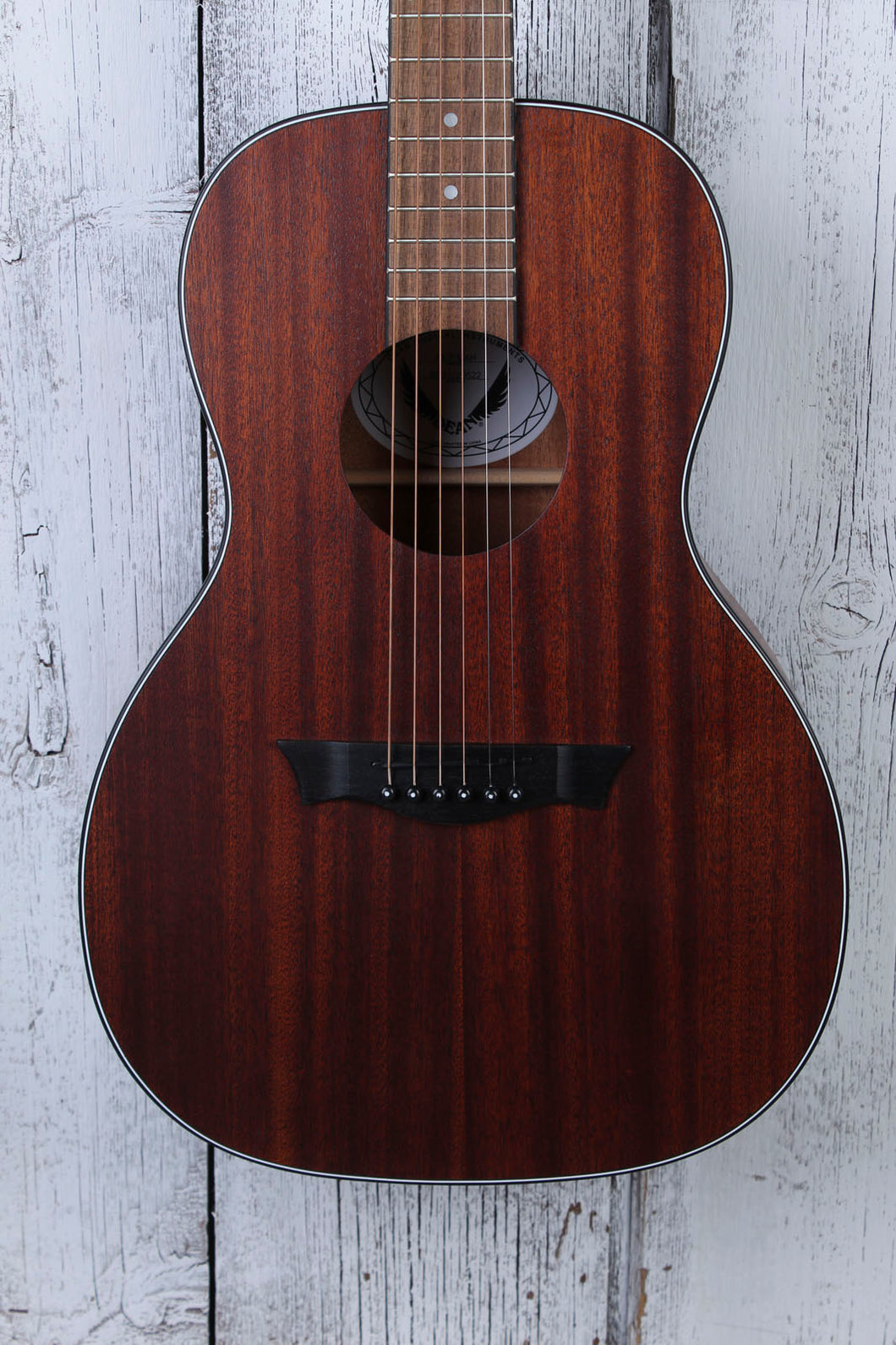 Dean AXS Parlor Mahogany Parlor Acoustic Guitar Satin Natural Finish AX P MAH