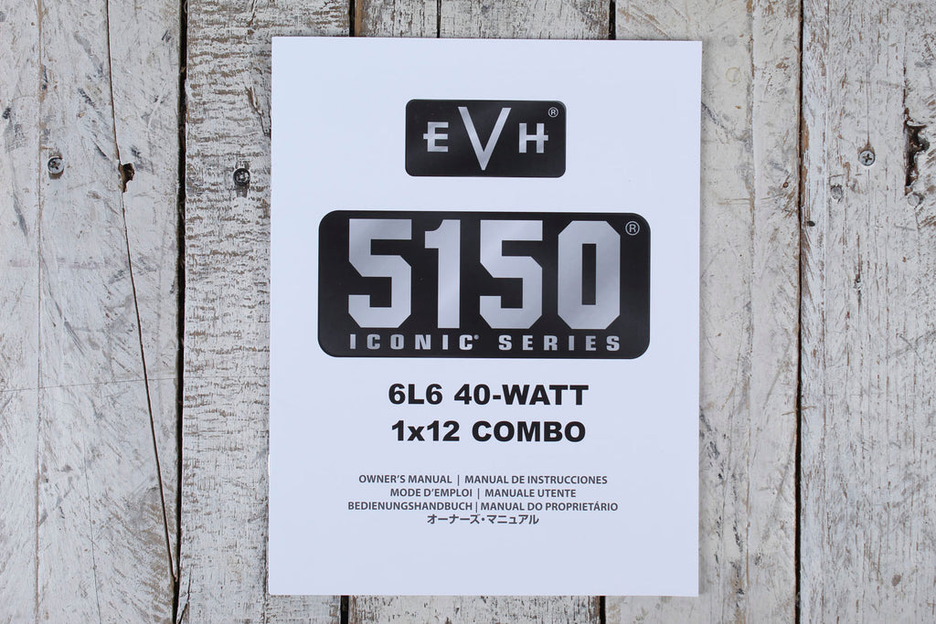 EVH 5150 Iconic Series Electric Guitar Combo Amplifier Black with Footswitch