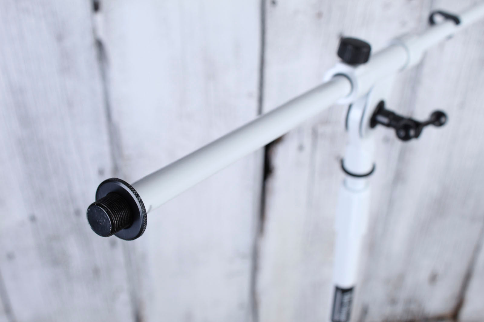 On Stage MS7801W White Euro Boom Microphone Stand