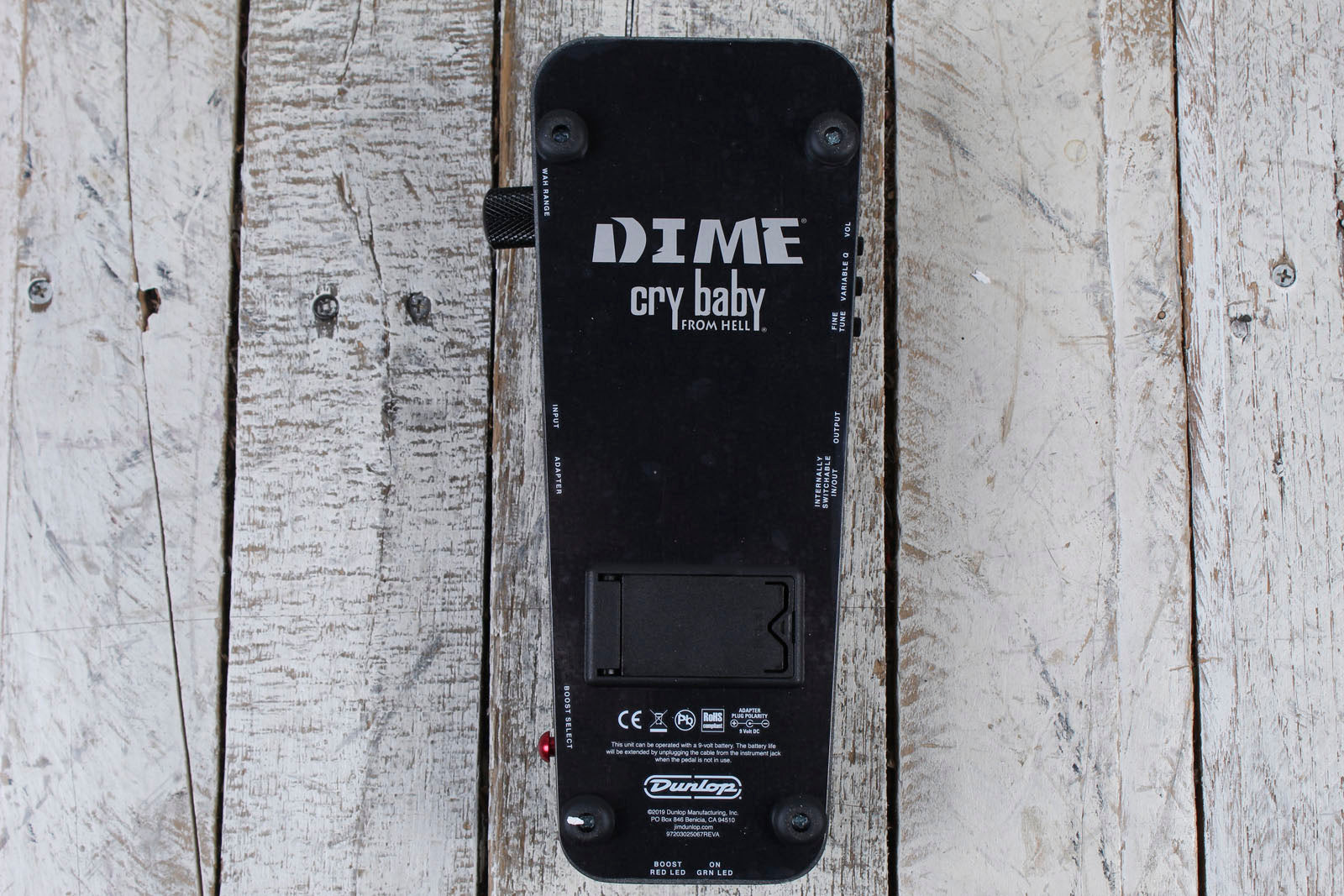 Dunlop Dime Cry Baby from Hell Wah Pedal Electric Guitar Effects Pedal DB01B