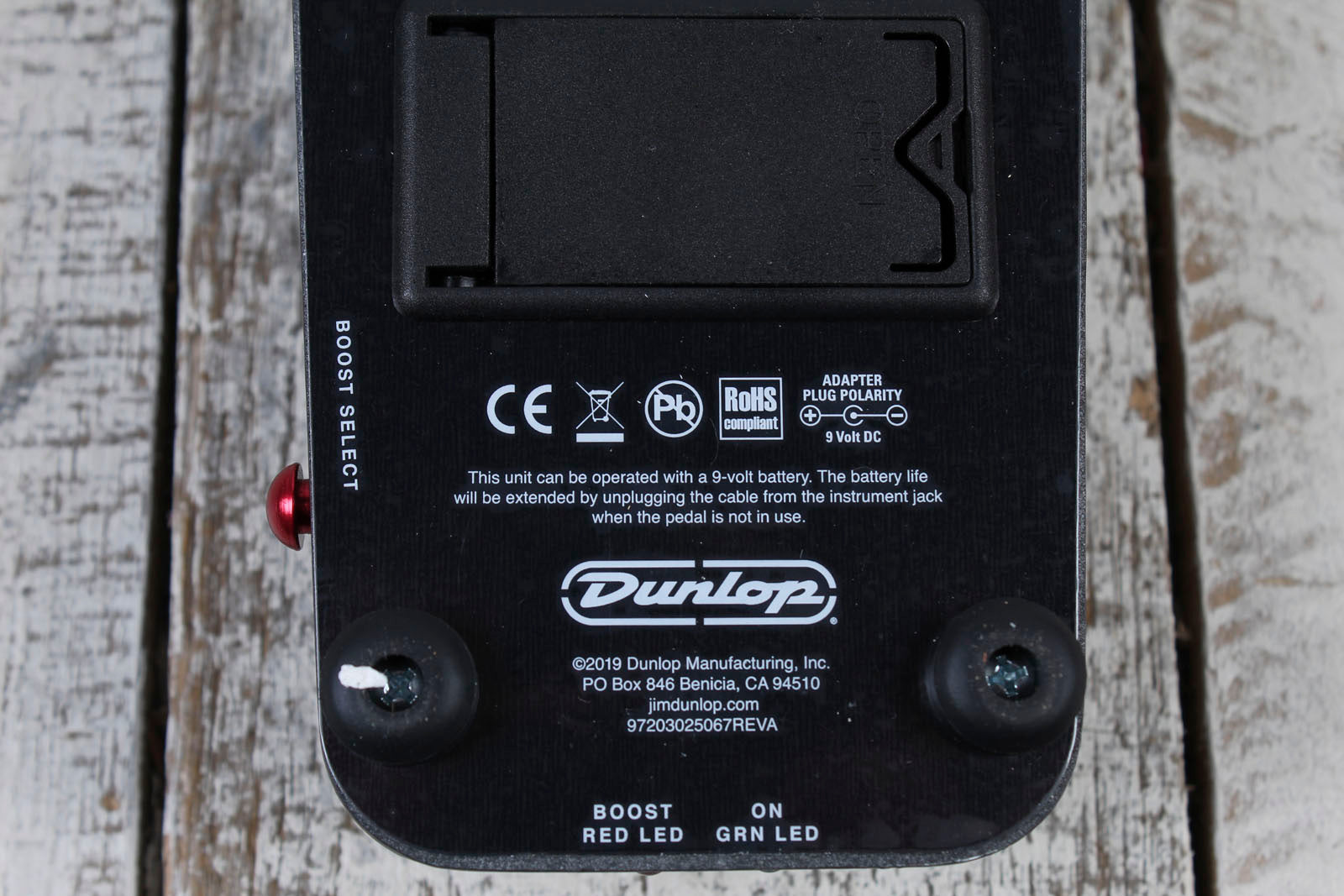 Dunlop Dime Cry Baby from Hell Wah Pedal Electric Guitar Effects Pedal DB01B