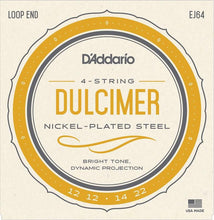 Load image into Gallery viewer, D&#39;Addario EJ64 Phosphor Bronze 4 String Dulcimer Set