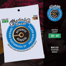 Load image into Gallery viewer, Martin MA530 Authentic Phosphor Bronze Acoustic Guitar Strings - Extra Light