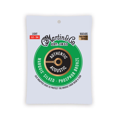 Martin MA540S Marquis Silked Phosphor Bronze Acoustic Guitar Strings - Light