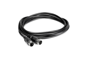 Hosa MID-325BK 5-Pin DIN to 5-Pin DIN MIDI Cable, 25 Ft