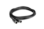 Hosa MID-320BK 5-Pin DIN to 5-Pin DIN MIDI Cable, 20 Feet