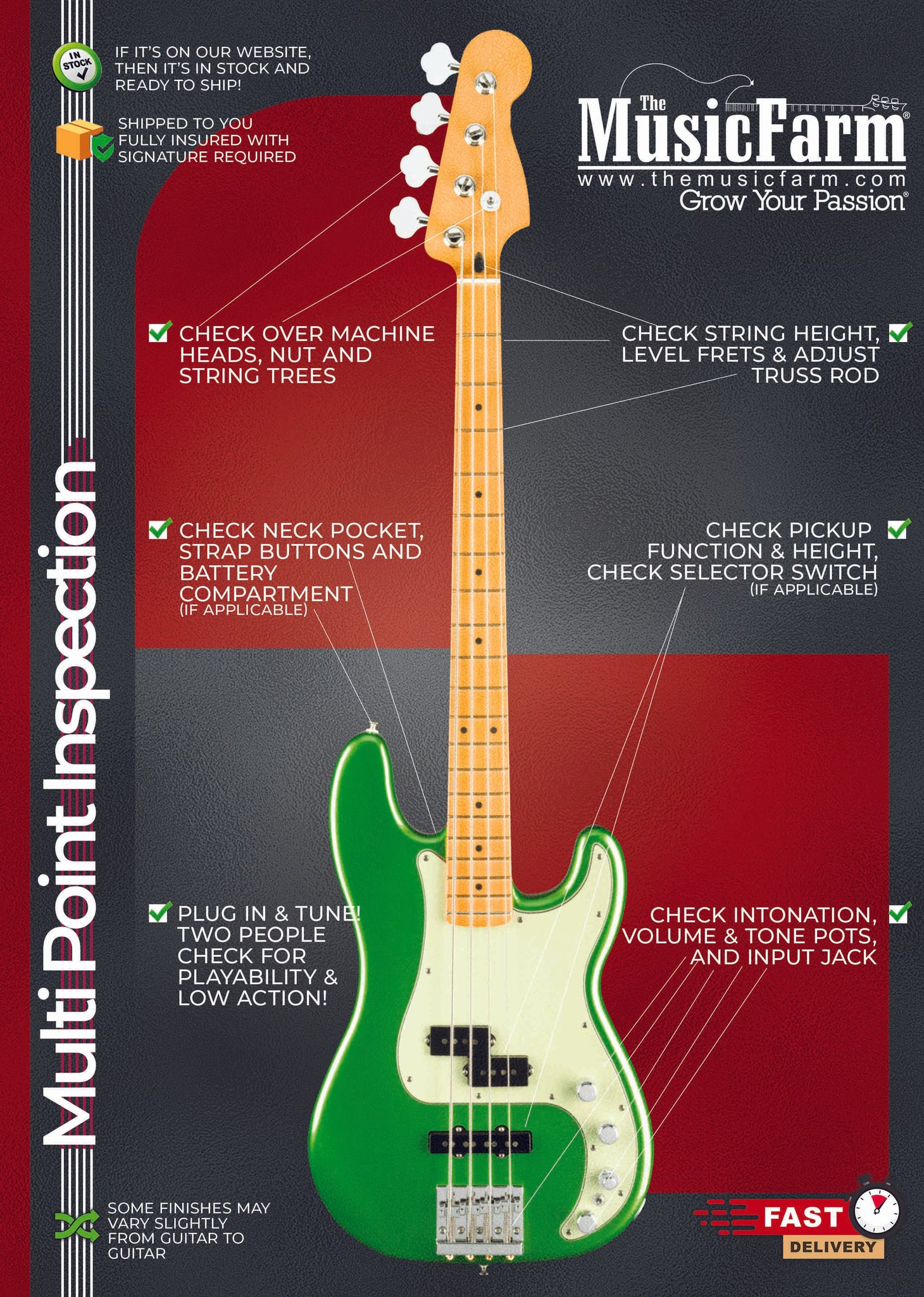 Jackson JS Series Spectra Bass JS3 4 String Electric Bass Guitar