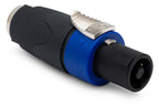 Hosa NA4LJX Neutrik Speaker Adaptor, 1/4 in TS to speakON