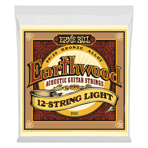 Ernie Ball 2010 Earthwood 80/20 Bronze 12-String Acoustic Guitar Strings - Light