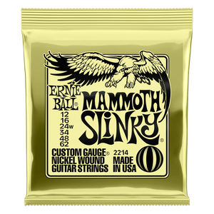 Ernie Ball 2214 Mammoth Slinky Nickel Wound Electric Guitar Strings, 12-62