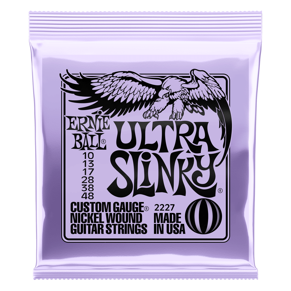 Ernie Ball 2227 Ultra Slinky Nickel Wound Electric Guitar Strings, 10-48