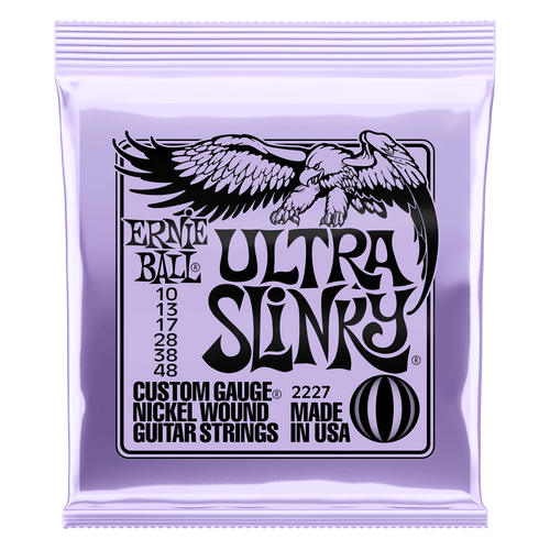 Ernie Ball 2227 Ultra Slinky Nickel Wound Electric Guitar Strings, 10-48