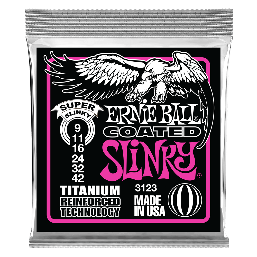 Ernie Ball Electric Guitar Strings - Titanium Super Slinky