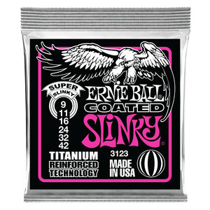 Ernie Ball Electric Guitar Strings - Titanium Super Slinky