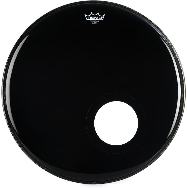 Remo P3-1022-ES-DM 22" Black Bass Drum Head w/5" Dynamo Main image