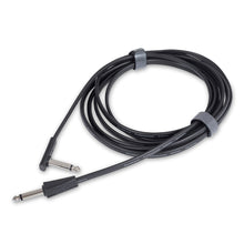 Load image into Gallery viewer, RockBoard RBO CAB FL 300BLK SA Flat Instrument Cable 9.8&#39; Straight/Angled