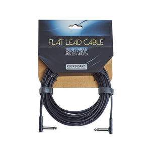 RockBoard RBO CAB FL 600BLK AA Flat Instrument Cable 19.7 Feet Angled/Angled