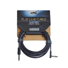 Load image into Gallery viewer, RockBoard RBO CAB FL 600BLK SA Flat Instrument Cable 19.7&#39; Straight/Angled