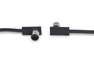 RockBoard by Warwick RBO CAB MIDI 100 BK Flat Midi Cable 3.3' Angled/Angled