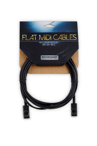 RockBoard by Warwick RBO CAB MIDI 300 BK Flat Midi Cable 9.8' Angled/Angled