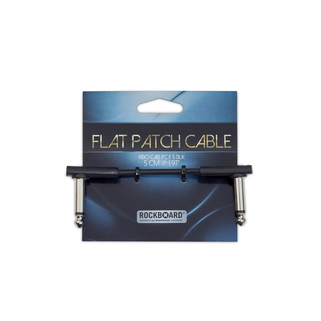 RockBoard by Warwick RBO CAB PC F 5 BLK Flat Patch Cable 1 15/16