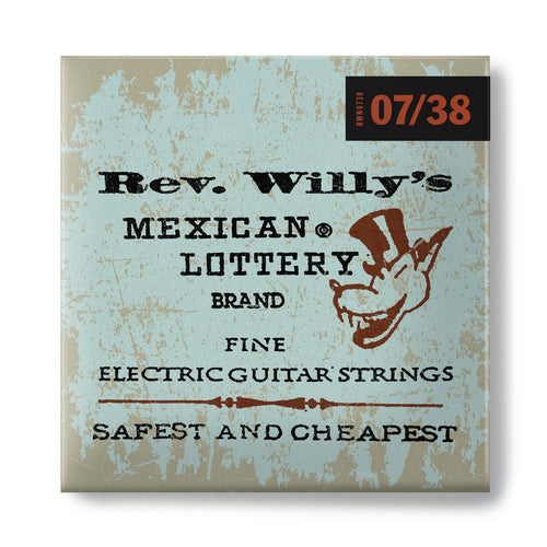 Dunlop RWN0738 Billy Gibbons Custom Rev. Willy's Electric Guitar Strings - 7/38