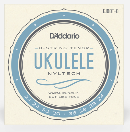 D'Addario EJ88T-8 Nyltech Tenor Ukulele Strings - 8 String