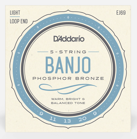 D'Addarrio EJ69 Phospher Bronze Banjo Strings - Light