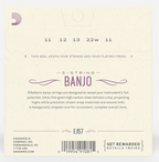 D'Addarrio EJ57 Nickel Plated Banjo Strings - Custom Medium
