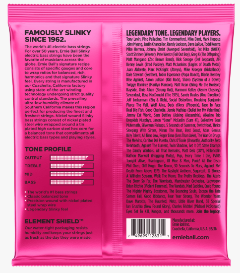 Ernie Ball 2834 Super Slinky 4-String Bass Nickel Wound Bass Strings