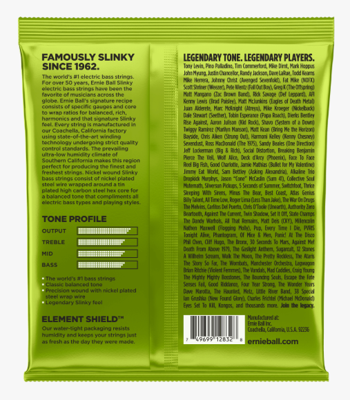 Ernie Ball EB2832 Regular Slinky Nickel Wound Bass Strings - 50-105 Secondary image