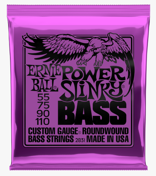 Ernie Ball Power Slinky 4-String Bass Strings EB2831 55-110
