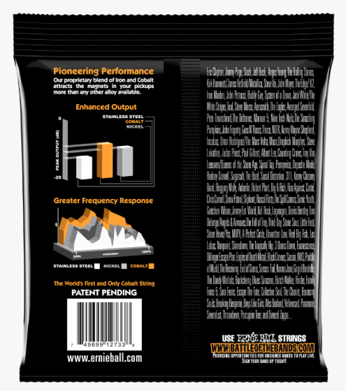 Ernie Ball EB2733 Hybrid Slinky Cobalt Electric Bass Strings - 45/105