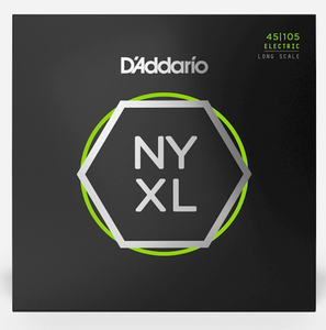 D'Addario NYXL45105 Nickel Wound Bass Guitar Strings - Light Top/Med Bottom, 45/105