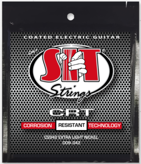 SIT CRT Coated Corrosion Resistant Nickel Extra Light Electric Guitar Strings - 9-42