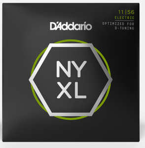 D'Addario NYXL1156 Nickel Wound Electric Guitar Strings - Medium Top/Extra Heavy Bottom, 11/56