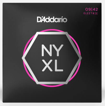 D'Addario NYXL0942 Nickel Wound Electric Guitar Strings - Super Light, 9/42